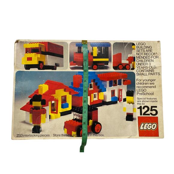 Vintage LEGO Box March 1974 *BOX ONLY No Bricks* Movie TV Prop Compartment - Picture 11 of 12